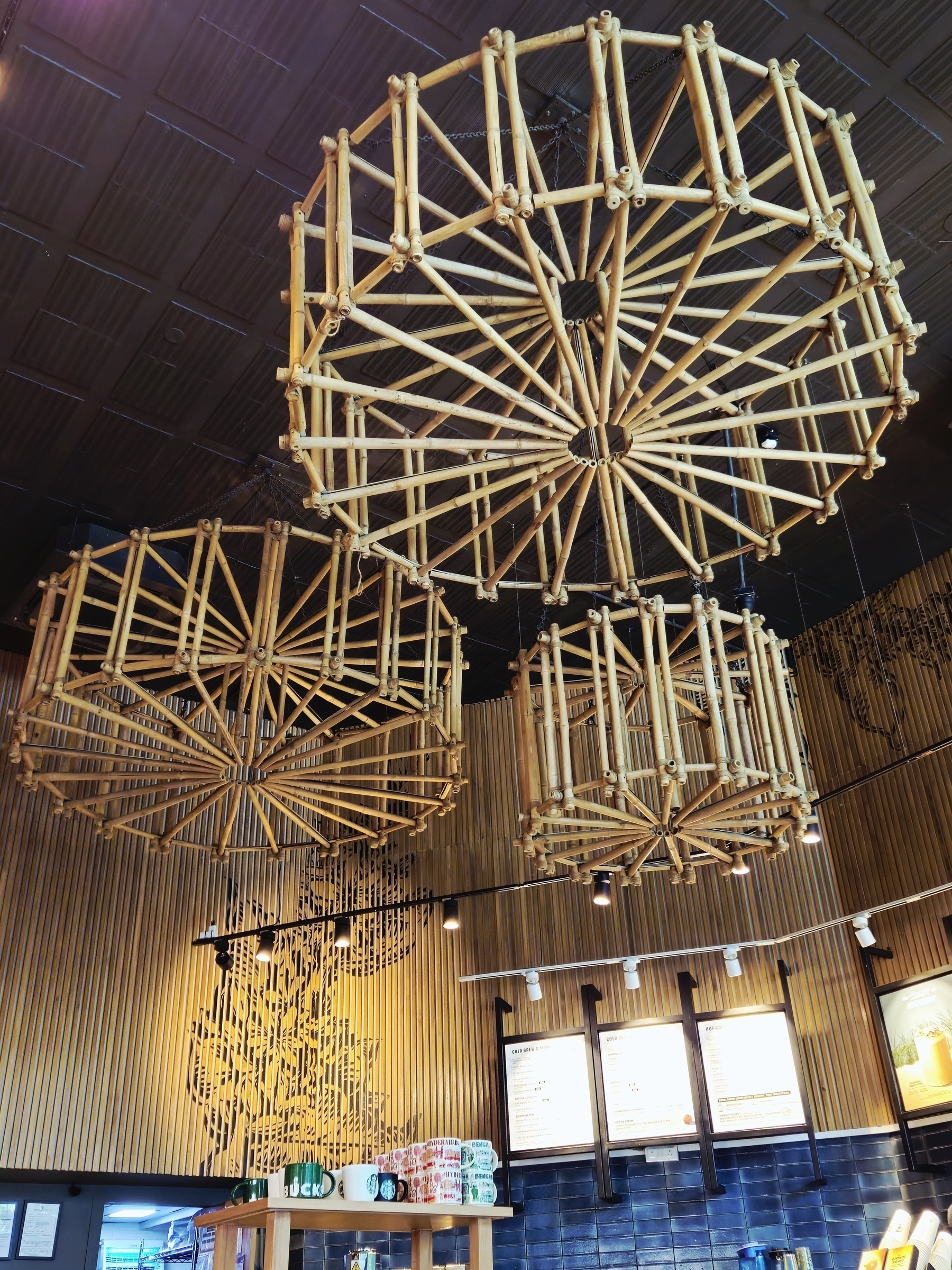 interior decor of Starbucks Kalyan Nagar Bangalore India